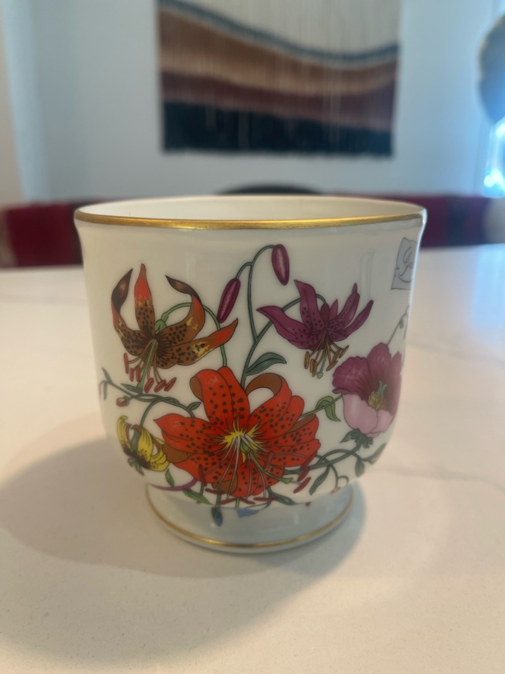 GUCCI Flora Limoges Cache Pot - Vintage & Rare - Picture 2 of 7
